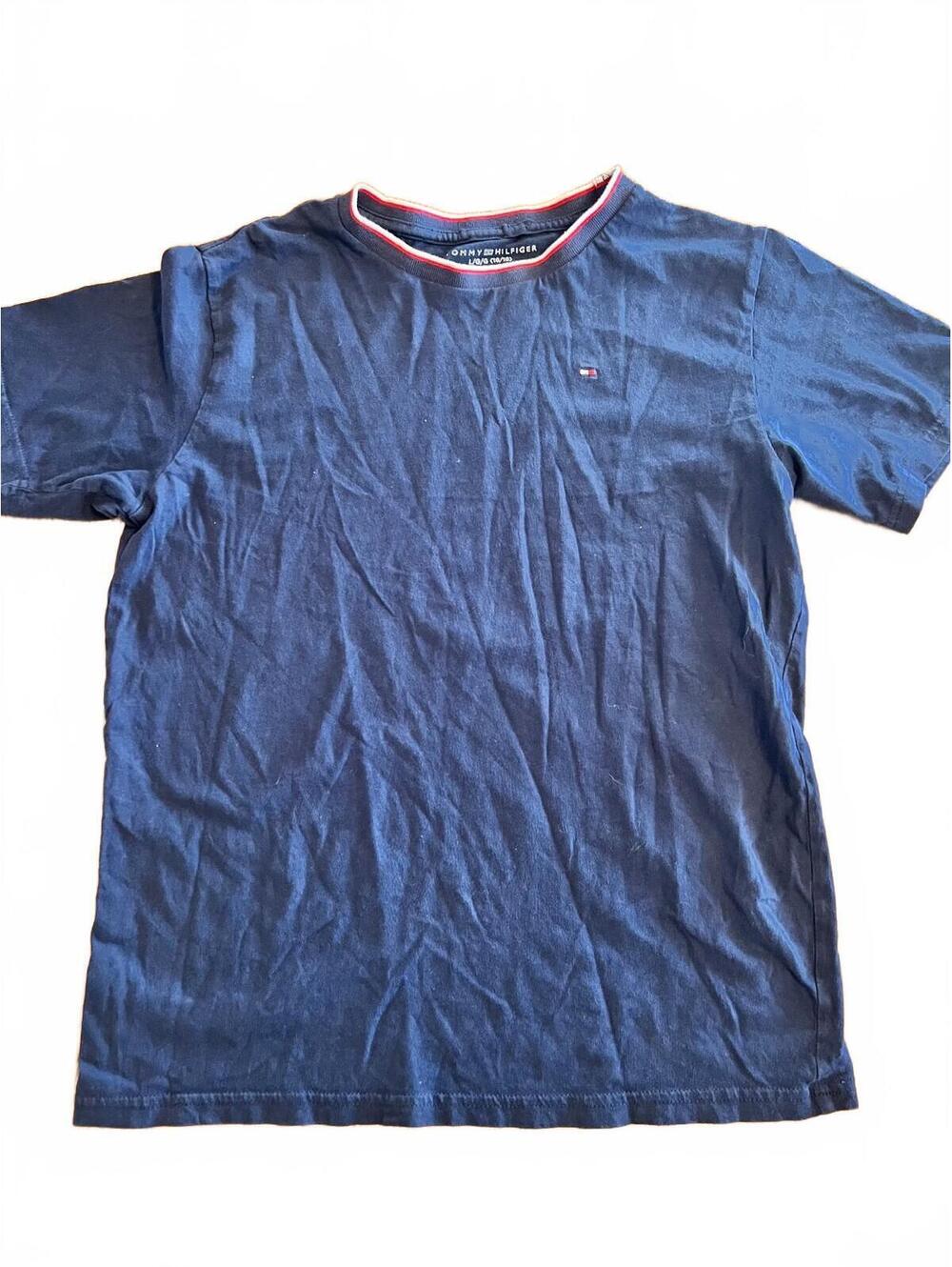 Tommy Hilfiger Navy Blue Boys' T-Shirt Size L (16/18)